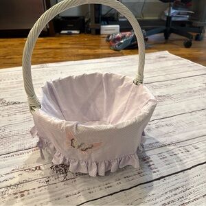 Pottery Barn Kids Light Purple Butterfly Basket